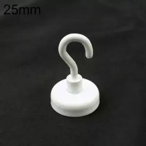 원형자석다용도걸이 25mm 백색 CB 매직후크 모자걸이 수건걸이 도어후크 (W74643C)