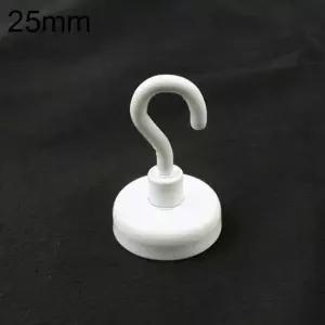 원형자석다용도걸이 25mm 백색 CB 매직후크 모자걸이 수건걸이 도어후크 (W74643C)