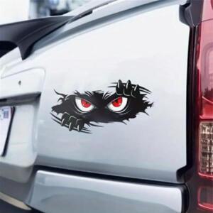 Angry Peep Monster 비닐 자동차 데칼 - 트럭 스포츠 차량용 대형  블랙 범퍼 스티커