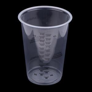 수지 페인트 10개세트 일회용 플라스틱 측정 컵 8OZ 투명 에폭시 혼합