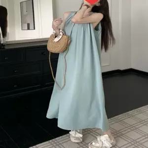 셀럽하우스 여름 시원한 코튼 나시 롱원피스 민소매 루즈핏 여름