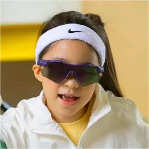 아동 야외스포츠 무광퍼플블랙 고글 블루렌즈 71071M