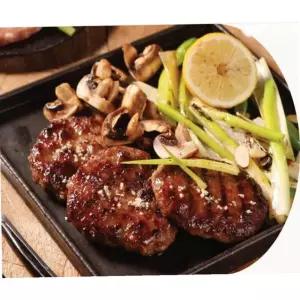 시원F&F 염소떡갈비 100g 냉동 업소용 구이용