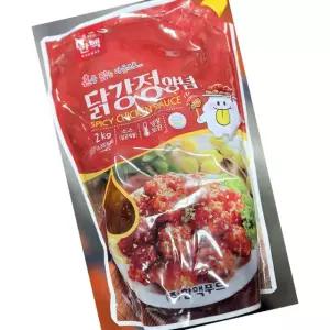 한맥 강정 치킨 소스 스파우트 2kg 5봉 업소용 대용량 식당용