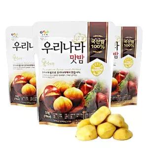 국내산 밤뜨래 우리나라 맛밤 50g X 20개