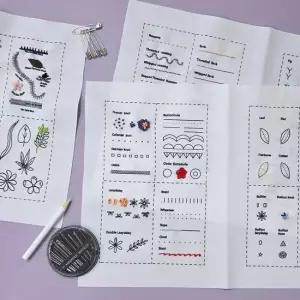 프랑스자수 스티치 북 B 연습 diy 만들기세트 취미 키트