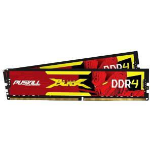 PUSKILL DDR4 RAM 16GB 키트(2x8GB) 3200MHz PC4-25600 CL16 데스크톱 메모리 - 1.35V UDIMM 저지연 인텔 XMP 2.0 게이밍 PC용 준비 완료 및 AMD와 호환 가능