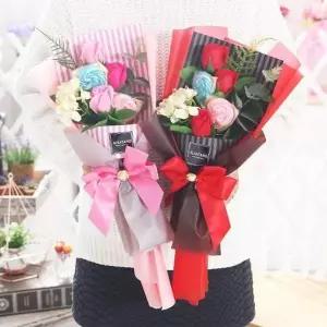 [셀러에이드]사탕 비누꽃 생일선물 비누꽃다발 졸업식 여자친구 사탕부케