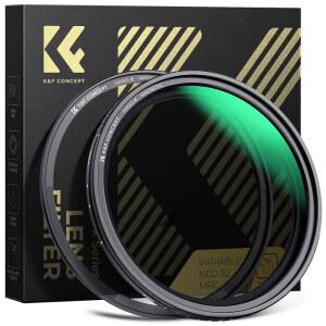 K&F 컨셉 67MM 마그네틱 가변 ND 렌즈 필터 ND2-ND32(1-5개 스톱) + 기본 링 키트 28개의 다층 코팅이 있는 X 크로스 조절식 중성 밀도 없음(나노-X 시리즈)