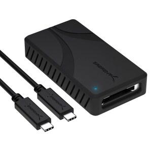 SABRENT USB4 CFEXPRESS 타입 B 카드 리더 U2013 40GBPS 전송 속도 알루미늄 합금 본체 탈착식 USB-C 케이블 실리콘 슬리브 카메라 노트북 케이지와 호환되는 OTG 지원 (CR-U4XB)