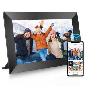 UHALE 10.1인치 디지털 액자 32GB 스토리지 지원 SD 카드 1280X800 HD IPS 터치스크린 전자 즉각적이고 안전하게 메모리 공유 어디서나 소원을 들어줍니다