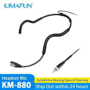 KIMAFUN Pro 유선 헤드셋 마이크 음성 교실 호스팅 교육 및 AKG Shure Sennheiser용 단방향 콘덴서