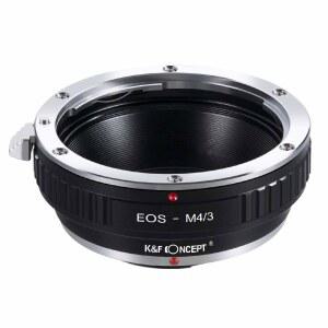 캐논 EOS(EF /EF-S) 마운트 렌즈와 호환되는 K&F 컨셉 렌즈 어댑터 M4/3(마이크로 포 서드) MFT 올림푸스 펜 및 파나소닉 루믹스 카메라