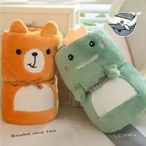 귀여운 캐릭터 극세사 대형 담요 따뜻한 포근한 캐릭터담요 어깨담요 대형담요