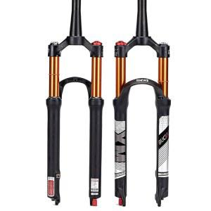 버클로스 26/27.5/29 여행용 120MM MTB 에어 서스펜션 포크 리바운드 조정 1 1/8 스트레이트/테이퍼 튜브 QR 9MM 수동 /원격 잠금 XC AM 초경량 산악 자전거 프론트 포크