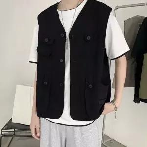 캐쥬얼 시티보이룩 모던 아메카지 데일리 남성 조끼 캐쥬얼룩 20대코디 (WAD789C)