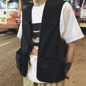고품질 스트릿패션 조끼 남자 캐주얼 베스트 데일리 스타일 멀티조끼 (WAE83B5)