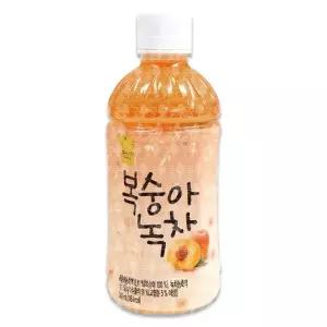 고품질 복숭아 녹차 340ml 1개 스위티 복숭아음료 (WB23689)