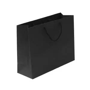 [하프클럽/알티피아]가로형 쇼핑백 블랙 40x30cm 종이쇼핑백 종이가방