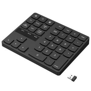 노트북 데스크탑 PC 노트북용 RACEGT 무선 번호 패드 숫자 키패드 초침묵 충전식 2.4G 35