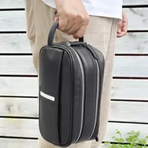 [RIZPICK]가죽 골프 클러치백 남성용 손가방 파우치