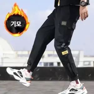 [RIZPICK]방한팬츠 기모안감 투포켓 카고팬츠 IS PA26 골프 면바지 레저팬츠
