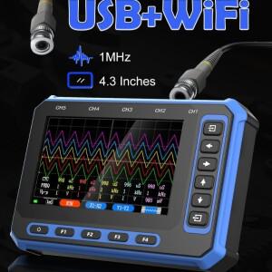 TOOLTOP OS-5C 5채널 오실로스코프 1MHZ 대역폭 3M 샘플링 속도 디지털