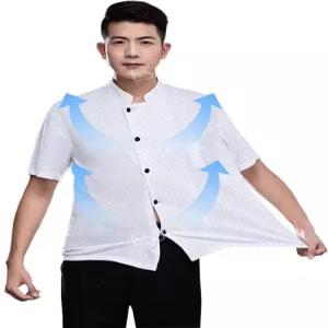 반팔조리복 유니폼 양식 하얀색 주방 호텔 조리복 남 여름