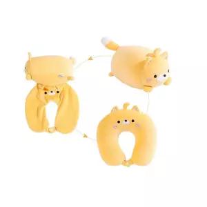 쿠션 목베개 목쿠션 휴대용 U형 비행기 차량용 고양이 차량용목쿠션 허리쿠션 허리베개 차량목베개