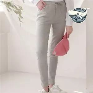 강아지 자수 홈웨어 세미 팬츠 편안한 라인팬츠 여성가을바지 가을바지 여성가을슬랙스