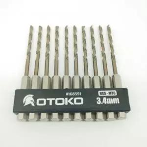 고속 도 공구 강 스텐 임팩트 드릴 비트 3.4mm 1 개