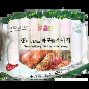 소시지 (특모듬 도나우 420g) X30 패스트푸드 키즈카페 포장용 야채볶음용 김밥천국 대용량