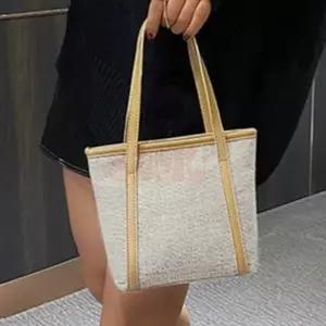 ( )캔버스 토트백 베이지색 미니토트백 무지미니에코백