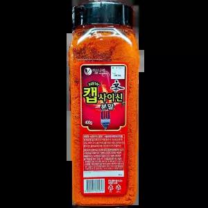 캡사이신분말 (이슬나라 400g) X12 잔치용 식당할인 박스 떡볶이집 엽기떡볶이용 테이크아웃용