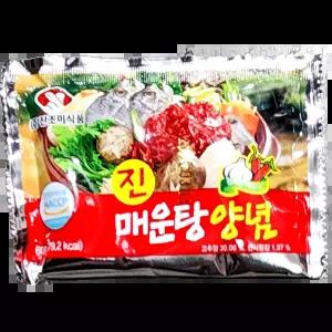 일회용 매운탕양념 (진조미 60g x100입 6K) 행사용 백반집 고기집 해물찌개양념 꽃게탕용 어묵탕용