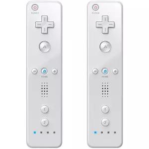 MOOGOLE 2 Pack Remote Controller for Nintendo Wii/Wii U, with Silicone Case and Wrist Strap