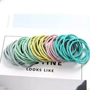 [하프클럽/]대용량 헤어고무줄 머리끈 50P 파스텔