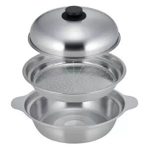일본산 전골 냄비 찜기 세트 24cm