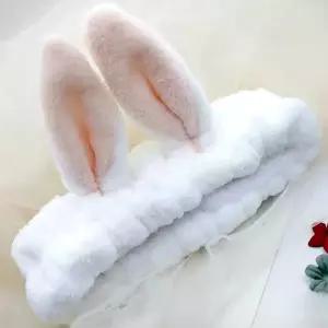머리고정 토끼 세안밴드 화이트