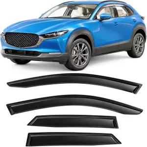 2020-2026 마쓰다 CX-30 사이드 윈도우 바이저 디플렉터용 테이프 온 레인 가드 2.5S 셀렉트 스포츠 선호
