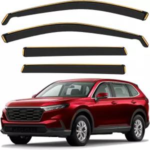 CXZHAZD 2023-2024 혼다 CR-V(CRV)용 채널 내 레인 가드 클립온 윈도우 디플렉터 구 창문 바이저 선 윈드