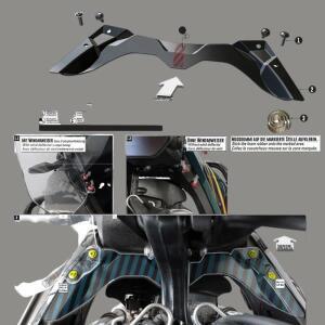 BMW R1300GS GS R 2023 바이크 오토바이 조종석 패널 페어링 포크 쉴드 업드래프트 디플렉터