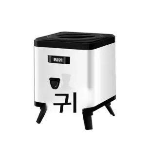 대용량 보온통 뷔페용 보냉 수도꼭지 식당 사각통 식수 업소용 물통 커피 온수통