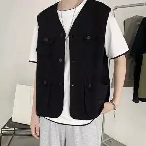 캐쥬얼 시티보이룩 모던 아메카지 데일리 남성 조끼 캐쥬얼룩 20대코디 (WAD789C)