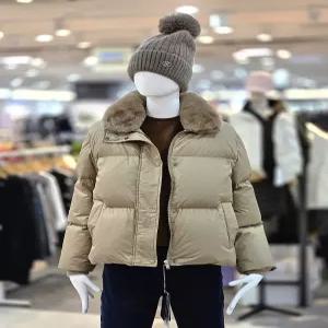꼼빠니아행복한렉스카라 구스다운 숏 패딩 점퍼 CAFW1WIH700