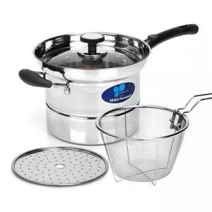 키친아트 찜냄비 국수 찜기 찜솥 찜통 냄비세트 18cm 곰솥냄비 스텐찜통 (WB74DFA)