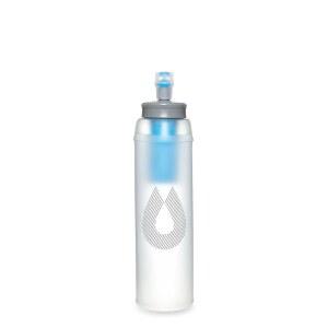 하이드라팩 울트라플라스크+ 500ML - 수분 공급 조끼용 여과 압축성 소프트 플라스크 물병 및 통합 정수 필터가 포함된 러닝 팩(500ML / 17온스)