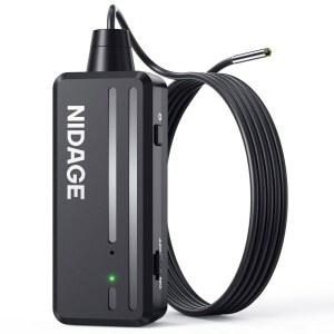 검사 카메라 NIDAGE 무선 내시경 2025 탑 타이니 WIFI 보어스코프 3.9MM 1080P HD 카메라 아이폰호환 ANDROID 태블릿 5FT용 경량 IP67 방수 반강성 스네이크 캠 포함