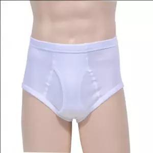 백색 순면 후라이스 남성 삼각팬티 데일리 팬티