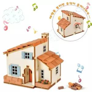 TBZ 태엽오르골 나무조립키트 우드프라모델 (YO) 벽돌집 스페인풍 (YM951)